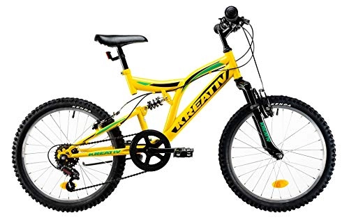 Mountain Bike : Kreativ K 2041 20 Inch 36 cm Boys 5SP Rim Brakes Yellow