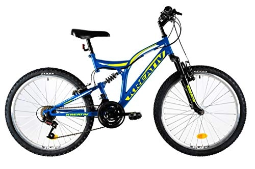 Mountain Bike : Kreativ K 2441 24 Inch 42 cm Boys 18SP Rim Brakes Blue
