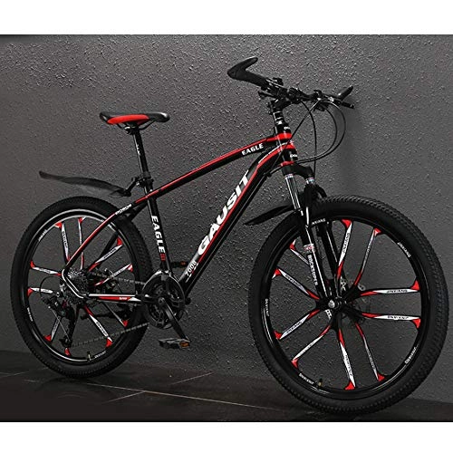 Mountain Bike : KUKU 26-Inch Mountain Bicycle, Off-Road Ultralight Variable Speed Bicycle, Suitable for Men And Women, Multiple Colors, Red
