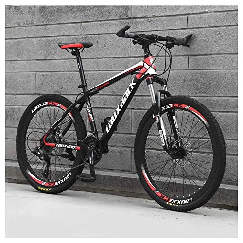 Mountain Bike : KXDLR 26" Front Suspension Variable Speed High-Carbon Steel Mountain Bike Suitable for Teenagers Aged 16+ 3 Colors, Black