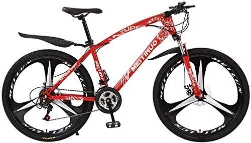 Mountain Bike : LAMTON Mountain Bike Cycling Bicycle Ride Suspension Bike Double Disc 26 Inch Mountain Bike Cycling for Adult Students (Color : Red, Size : 24 speed)