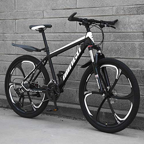 Mountain Bike : Langlin 26 Inch Men's Mountain Bike Bicycle Hard Frame Double Disc Brake System High-Carbon Steel Bikes All Terrain MTB Bicycles 21 / 24 / 27 / 30 Speed, 03, 26" 21 speed