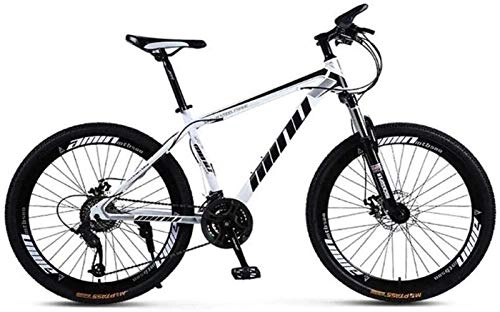 Mountain Bike : LBWT 26Inch Mountain Bike, High Carbon Steel, 21 / 24 / 27 / 30 Speeds, With Disc Brakes And Suspension Fork, Gifts (Color : B, Size : 27 Speed)