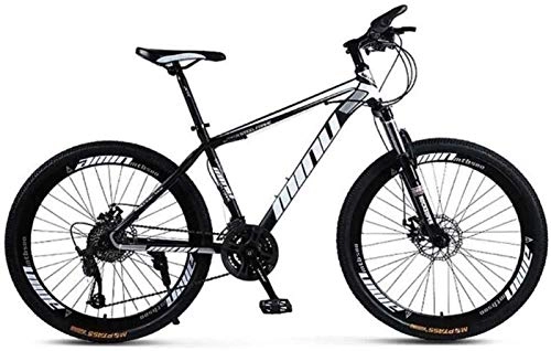 Mountain Bike : LBWT 26Inch Mountain Bike, High Carbon Steel, 21 / 24 / 27 / 30 Speeds, With Disc Brakes And Suspension Fork, Gifts (Color : D, Size : 27 Speed)