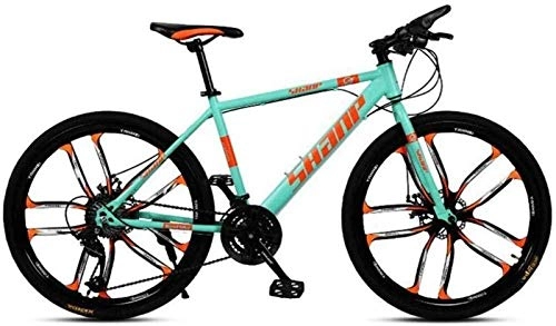 Mountain Bike : LBWT Comfort Mountain Bikes, 26 Inch Off-road Variable Speed Bicycle, Dual Suspension, Carbon Steel Frame, Gifts (Color : Green, Size : 21 speed)