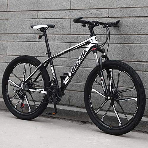 Mountain Bike : LFEWOZ Road Riding Mountain Bikes, Lightweight MTB Bikes Bicycle with Shock-Absorbing Front Fork And Double Disc Brake City Cruiser Bikes