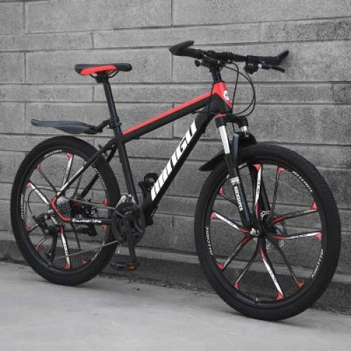 Mountain Bike : LIANG Variable speed bicycle 24 inch / 26 inch Mountain Bike 21 / 24 / 27 / 30 Cross Country Bicycle adult Student Road Racing Speed Adult, Style 15, 21