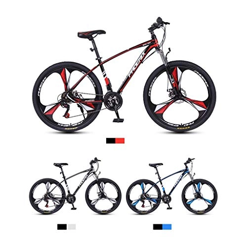 Mountain Bike : LIN 26 Inch Mountain Bike, 24 Speeds High Carbon Steel Outroad Bicycles Adult Student Outdoors Mountain Bikes (Color : White)