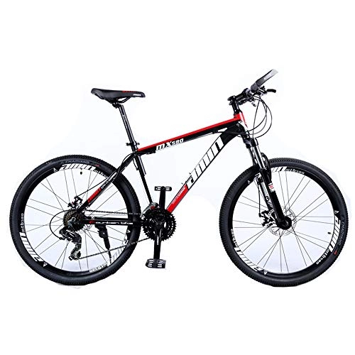 Mountain Bike : LISI Aluminum alloy 26 inch mountain bike 27 speed off-road adult speed mountain men and women bicycle, Red