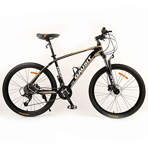 Mountain Bike : LISI Aluminum alloy bicycle 26 inch 30 speed variable speed off-road damping mountain bike, Orange