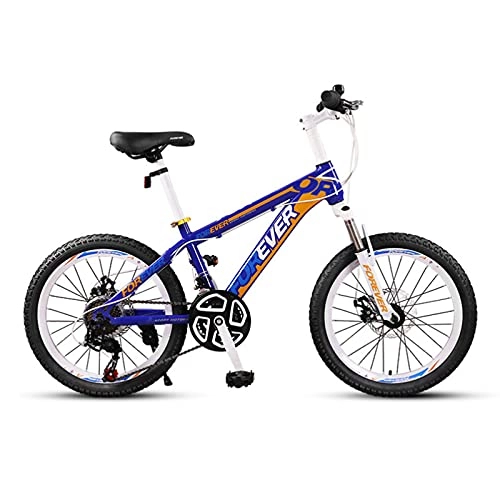 Mountain Bike : LLF Mountain Bike for Adults Kids Men and Women - 24 Speed, 22 Inch Wheels, Lightweight Carbon Steel Frame, Front and Rear Dual Mechanical Disc Brakes Trail Bike(Size:22inch, Color:Blue)