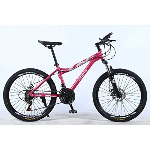 Mountain Bike : lqgpsx 24 Inch 24-Speed Mountain Bike for Adult, Lightweight Aluminum Alloy Full Frame, Wheel Front Suspension Female Off-Road Student Shifting Adult Bicycle, Disc Brake