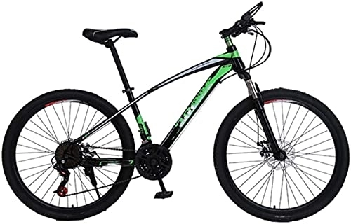 Mountain Bike : lqgpsx 26 Inch Wheel Adult Students Mountain Bike, for 21 Speed Double Disc Brake Road Bicycle Men Carbon Steel Frame Racing Ride, for Urban Environment and Commuting To and From Get Off Work