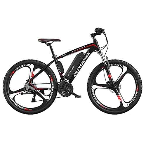 Mountain Bike : LuoMei Men's mountain bike, 26-inch wheels, aluminum alloy frame, gear lever, 27-speed rear derailleur, front and rear disc brakes