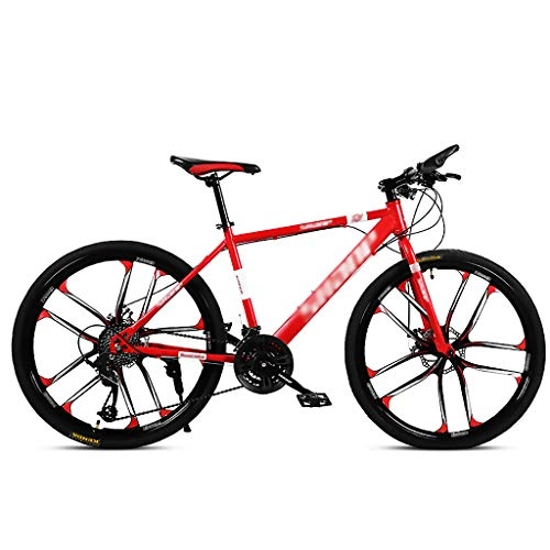 Mountain Bike : LWZ Hardtail Mountain Trail Bike 26 Inch 24 Speed All-Terrain Adult High Carbon Steel Road Bike Youth and Adult Mountain Bicycle