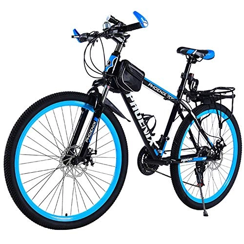 Mountain Bike : LXDDP Mountain Bike, 26'' Aluminum Frame Bicycle Fork Suspension Variable Speed Bicycle.Wheels Double Disc Brakes Cycling, Racing Sport Outdoor Cycling