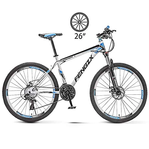 Mountain Bike : LXDDP Mountain Bike, Mountain Off-Road Bicycle Men and Women Variable Speed Lightweight Bicycle Shock Absorption Student, Lockable Bold and Long Front Fork