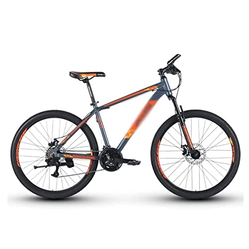 Mountain Bike : LZZB 26 in Aluminum Mountain Bike 21 Speeds with Disc Brake for Men Woman Adult and Teens / Orange