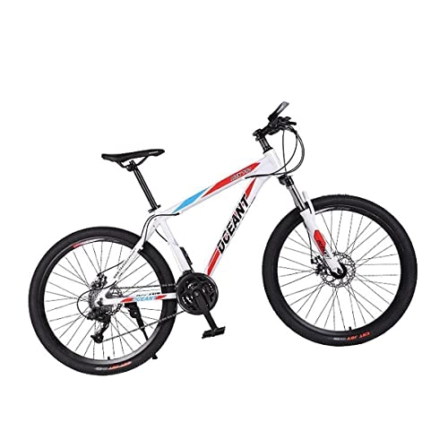 Mountain Bike : LZZB 26 inch Mountain Bike 21 Speed for Adults Mens Womens with Daul Disc Brakes and Front Suspension