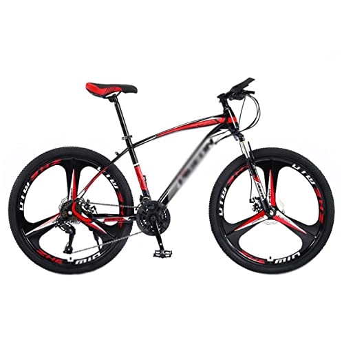 Mountain Bike : LZZB 26 inch MTB Mountain Bike Urban Commuter City Bicycle 21 / 24 / 27 Speed with Suspension Fork and Dual-Disc Brake / Red / 24 Speed