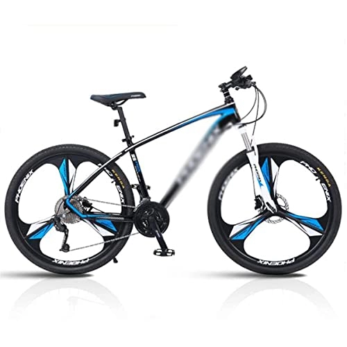 Mountain Bike : LZZB Hardtail Mountain Bike 26 inch 27-Speed Lightweight Aluminum Alloy Frame with Lockable Shock Absorber Front Fork(Size:27 Speed, Color:Blue) / Blue / 27 Speed