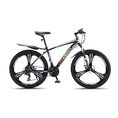 Mountain Bike : LZZB Mountain Bike Steel Frame 24 Speed 27.5 inch Wheels Dual Suspension Bicycle Dual Disc Brakes Bike for Boys Girls Men and Wome(Size:24 Speed, Color:Black) / Orange / 24 Speed