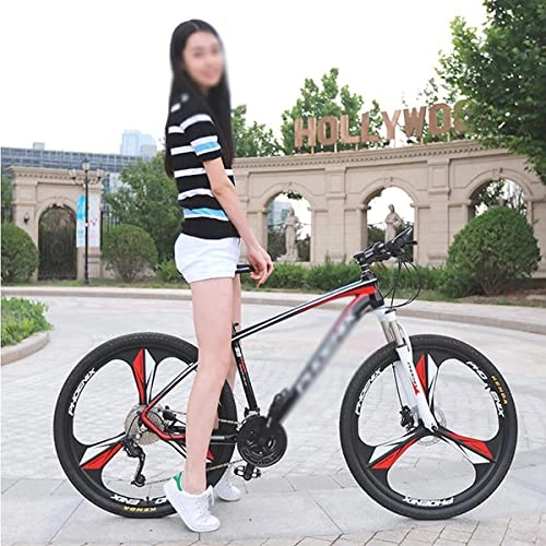 Mountain Bike : LZZB Mountain Bikes 26 / 27.5 Inches Wheels 33 Speed Dual Suspension Bicycle with Aluminum Alloy Frame / Red / 27.5 in