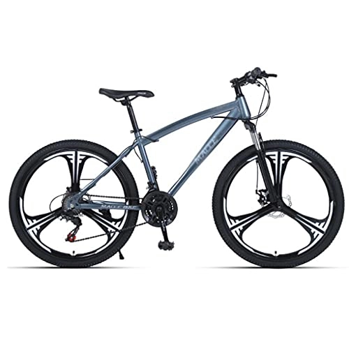 Mountain Bike : M-YN 26 Inch Mountain Bike 21 / 24 / 27 Speed MTB Bicycle 18Inch Frame Suspension Fork Urban Commuter City Bicycle(Size:27speed, Color:gray)