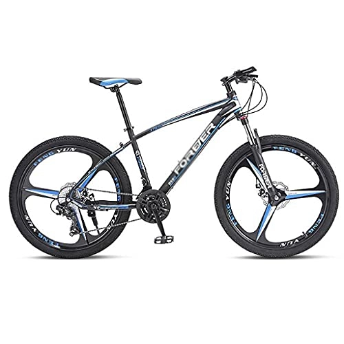 Mountain Bike : M-YN 26 Mountain Bike 21 / 24 / 27 Speed MTB Bicycle With Suspension Fork, Dual-Disc Brake, Fenders Urban Commuter City Bicycle(Size:21speed, Color:blue)
