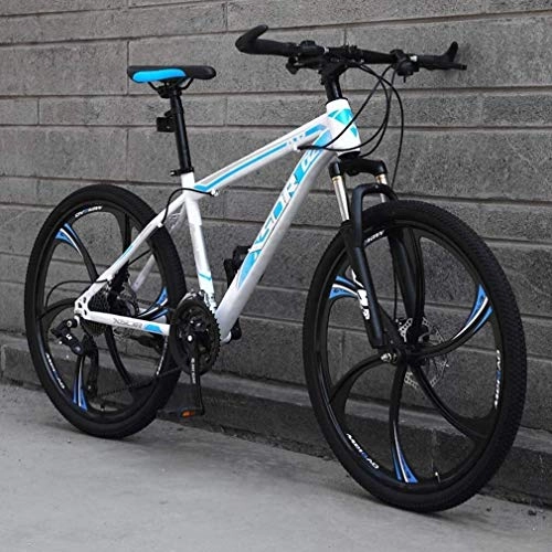 Mountain Bike : MAMINGBO Adult Mountain Bike, Upgrade Lightweight High-Carbon Steel Frame Snowmobile Bikes, Double Disc Brake Beach Bicycle, 26 Inch Wheels, Size:21 speed, Colour:E (Color : D, Size : 24 speed)