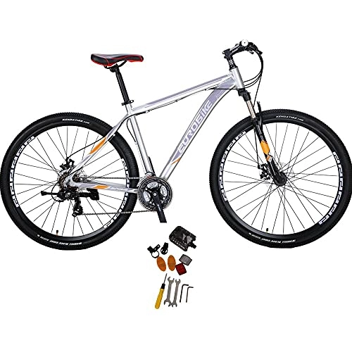 Mountain Bike : Mens Mountain Bike 29 inch 3 Spoke wheel XL19 inch Frame Unisex Bicycle (silver1)