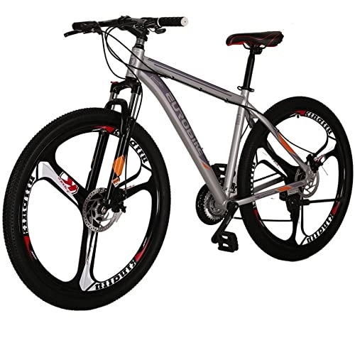 Mountain Bike : Mens Mountain Bike 29 inch 3 Spoke wheel XL19 inch Frame Unisex Bicycle (silver2)