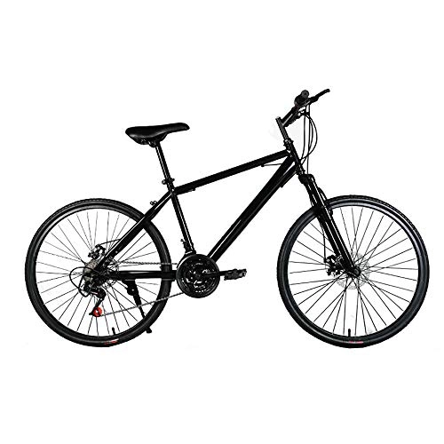 Mountain Bike : MH-LAMP MTB Bike, Mountain Bike Dual Disc Brake, Bike Front Suspension, Front Suspension Lockable, Bike 27 Speed, 26 Inch, Speed Steel Frame