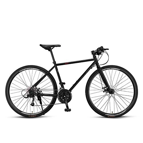 Mountain Bike : MLX 27 Speed Road Bike, Ultra Light Variable Speed Bike, Black / silver700C*28C Mountain Bike LQSDDC (Color : Black1)