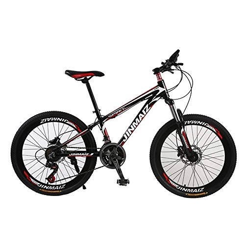 Mountain Bike : Mnjin Outdoor sports Adult mountain bike 26 inch 30 speed transmission aluminum alloy double disc brakes men and women outdoor riding