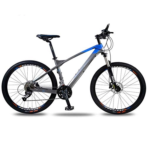 Mountain Bike : Mnjin Outdoor sports Hard tail mountain bike, carbon fiber bicycle 26 inch 30 speed shift hard tail double oil disc disc brake adult off-road outdoor riding trip