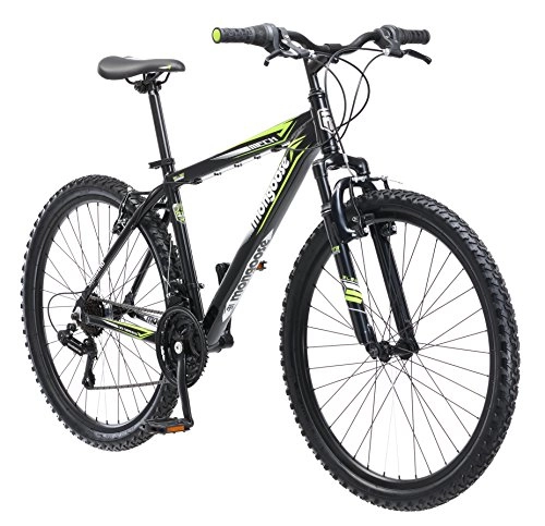 Mountain Bike : Mongoose Men's Mech Mountain Bicycle, 18" / Medium, Black
