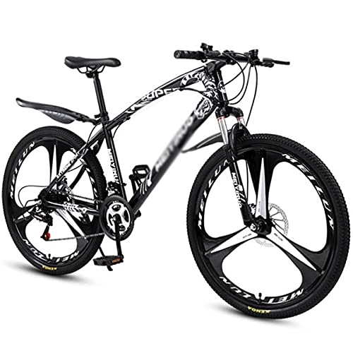 Mountain Bike : Mountain Bike 21 / 24 / 27 Speed Carbon Steel Frame 26 Inches Wheels Dual Suspension Disc Brakes Bike Suitable For Men And Women Cycling Enthusiasts(Size:21 Speed, Color:Black)