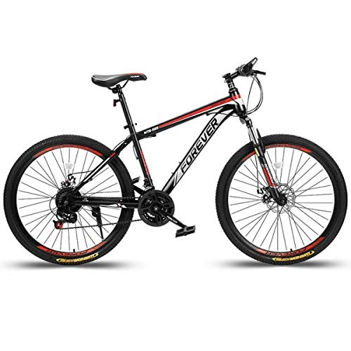 Mountain Bike : Mountain Bike 24 Inch / 26 Inch Men's Variable Speed Adult Women's Lightweight Bicycle Double Shock Absorption Off-road Racing 21 Speed Variable