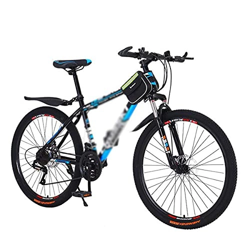 Mountain Bike : Mountain Bike 26" Wheel Dual Full Suspension For Men Woman Adult And Teens Mountain Bike 21 / 24 / 27 Speed With Carbon Steel Frame(Size:21 Speed, Color:Blue)