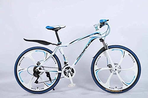 Mountain Bike : Mountain Bike 26In 27-Speed Mountain Bike For Adult, Lightweight Aluminum Alloy Full Frame, Wheel Front Suspension Mens Bicycle, Disc Brake (Color : Blue 4)