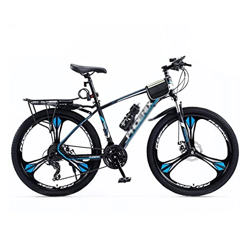 Mountain Bike : Mountain Bike 27.5 In Carbon Steel Mountain Bike Suitable For Adults Mens Womens 24 Speeds With Dual Disc Brake For A Path, Trail & Mountains(Size:27 Speed, Color:Blue)