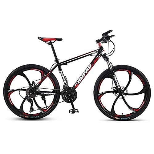 Mountain Bike : Mountain Bike, Adult Offroad Road Bicycle 24 Inch 21 / 24 / 27 Speed Variable Speed Shock Absorption, Teenage Students, Men and Women Sports Cycling Racing Ride 10wheels- 24 spd (Bk rd 6wheels)