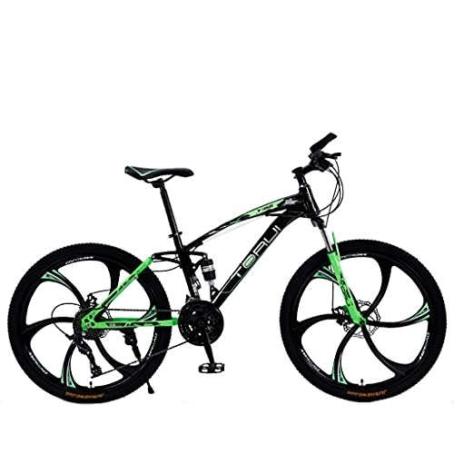 Mountain Bike : Mountain Bike All-terrain hexa-blade tires, dual disc brakes (24 / 26 inch 21 / 24 / 27 speed 135.0 cm * 19.0 cm * 72.0 cm) double damping bicycle