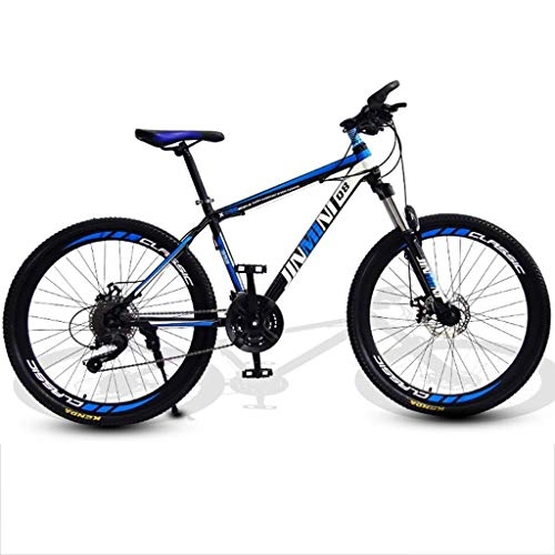 Mountain Bike : Mountain Bike Bike Bicycle Men's Bike Mountain Bike, 26inch Hardtail Mountain Bicycles, Carbon Steel Frame, Front Suspension and Double Disc Brake, 21 Speed , 24 Speed , 27 Speed Mountain Bike Mens Bicycl