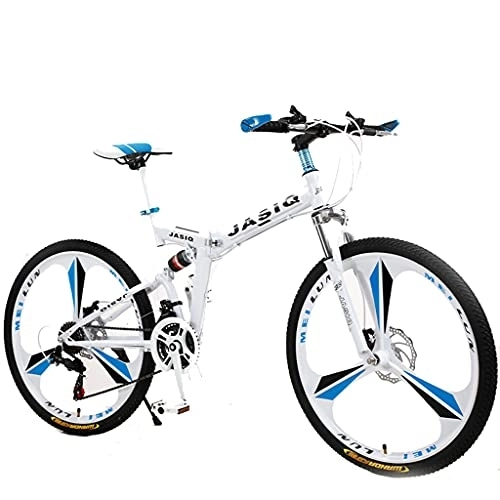 Mountain Bike : Mountain Bike Double disc brake bicycle (21-speed 24 inch 26 inch white, black, red, green, blue and silver) variable speed bicycle Double disc brake bicycle