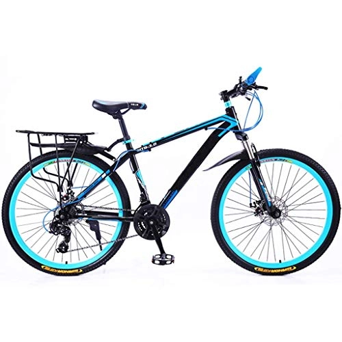 Mountain Bike : Mountain Bike For Male And Female Students Variable Speed Bicycles Shock Absorption City Bike With Front And Rear Dual Disc Brakes Adult Off-road 21 / 24 / 27 / 30 Variable Speed Bikes, 24 / 26in Whe