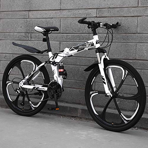 Mountain Bike : Mountain Bike Lightweight MTB High-carbon Steel 21 Speed Variable Speed Double Disc Brake 26 Inches 6cutter Wheel Road Bike C-21 Speed 24 Inches