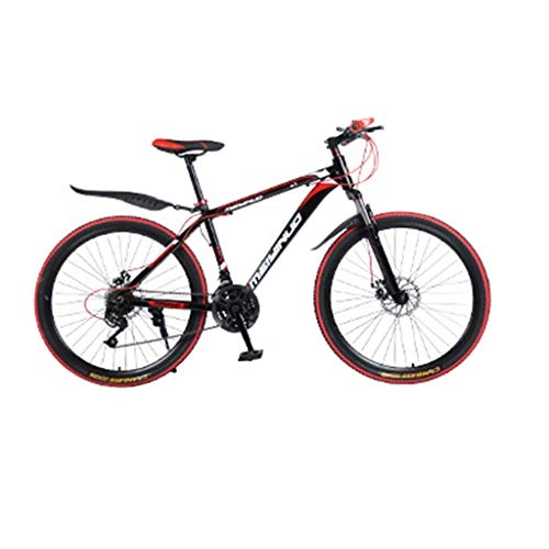 Mountain Bike : Mountain Bike, Lomsarsh Mountain Bike, Mountain Bike, Aluminum Alloy, Front and Rear Disc Brakes, Outroad Mountain Bike Aluminum Alloy 26 inch 21 Speed Bicycle for outdoor Adult Student