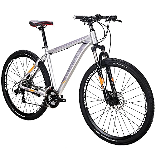 Mountain Bike : Mountain Bike Mens 29 inch Wheel 19 inch XL Frame for Men and Women (silver)